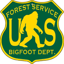 US Forest Service Bigfoot Department Novelty Highway Shield Sign picture