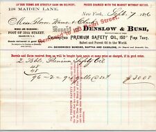 Denslow & Bush NY, NY to Glover, Warner & Clarke Sandy Hook Letterhead 1876 picture