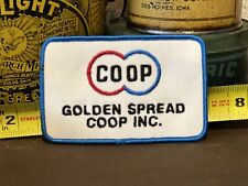 Vtg COOP GOLDEN SPREAD Advertising Patch (Farm, Agriculture) picture