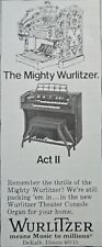 1969 The Mighty Wurlitzer Act II Theater Console For Your Home Vintage Print Ad  picture