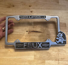 Chevrolet Felix License Plate Frame Topper CHEVY Metal Car Truck Auto HOTROD picture