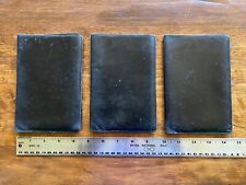 Set of 3 Vintage Lufthansa Calf Leather Passport Wallet Checkbook Ticket Cover picture