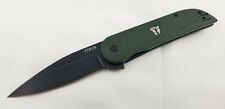 Finch Knife Co Devil's Finger Sequoia Green Micarta Handle Black 154CM Knife  picture
