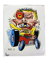 Vintage Impko Hot Rod Waterslide Decal No. 2 50s Racing Freaks Weird Art OG picture