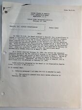 Braniff International Airlines 1980’s Original Document Docket 41860 picture