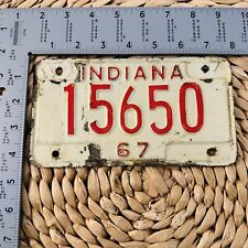 1967 Indiana MOTORCYCLE License Plate ALPCA Harley BMW Indian 15650 picture
