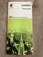 London SAS Scandinavian Airlines System Vintage Brochure 1960s picture