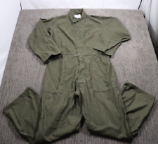 Vintage 80's Military Coveralls Type 1 Cotton USA Made Men's Large  38X32 Green picture