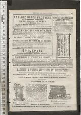 G486 / OLD ADVERTISING PAGE / YEAR 1879 picture
