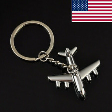 3D Simulation Model airplane plane Keychain Key Chain Ring Keyring XMAS Gift picture