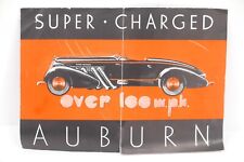 1935 AUBURN SUPERCHARGED Supercharger Car Dealer Sales Brochure Pamphlet Catalog picture