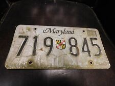 Maryland License Plate MD Tag # 719 845 1985 Hologram Truck picture