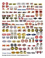 NOSTALGIC DECALS, WATER-SLIDE TYPE, 1:18 SCALE, FOR CAR MODELS AND DIORAMAS picture
