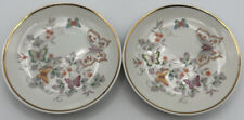 Avon Two Small Fine Porcelain Plates Decorated With 22k Gold Trim 1979 Vintage picture