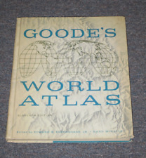 Vintage 1960 Goode’s World Atlas 11th Ed., Rand McNally hardcover   11th Edition picture