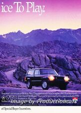 1990 Jeep Cherokee Sport 4x4 2-page Original Advertisement Print Art Car Ad J749 picture