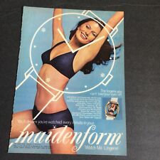 Maidenform Bra Ad Clipping Original Vintage Magazine Ad Shapely Woman In Panties picture
