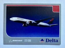 2003 Delta Air Lines Boeing 777-200 Aircraft Pilot Trading Card #10 picture