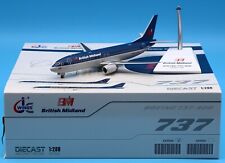 JC Wings 1:200 British Midland Airways B737-400 Diecast Aircraft Model G-OBME picture