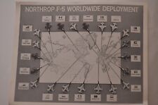 Northrop F-5 Worldwide Deployment Map Print. picture