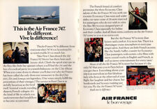 It's different. Vive la difference Air France Boeing 747 ad 1970 NY picture