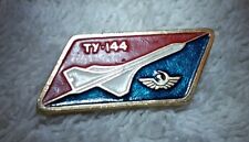15k Gold Tupolev Tu-144 Ty-144 (the Soviet Concorde) Pin  picture