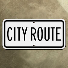 CITY ROUTE highway road sign route marker auxiliary supplemental 1948 banner picture