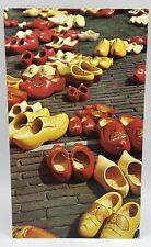 Vintage Postcard Holland Wooden Shoes KLM Royal Dutch Airlines Advertising picture