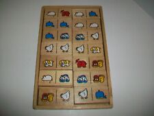Plan Toys Animal Wooden Animal Dominoes in Tray Large for little Hands picture