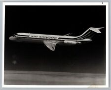 Texas International Airlines DC 9 Midair Aviation Airplane 1960s B&W Photo C2 picture