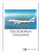 1989 CHINA AIRLINES Boeing 747-400 ad BROCHURE 30th ANNIVERSARY advert TAIWAN picture