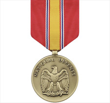 GENUINE U.S. FULL SIZE MEDAL: NATIONAL DEFENSE picture