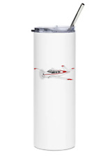 Beechcraft Bonanza V35 Stainless Steel Water Tumbler with straw - 20oz. picture