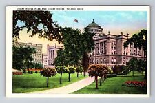 Toledo OH-Ohio, Court House Park and Court House, Antique Vintage Postcard picture