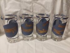 (D3) Set Of 4 Famous American Aircraft Drinking Glasses picture