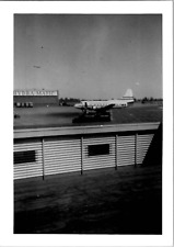 TWA Plane Jet on the Runway Heading to Atlanta Georgia 1950s Vintage Photo #2 picture