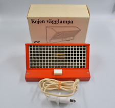 Boxed Original Hans Agne Jakobsson Elidus Light Lamp Orange Vintage 1970 Working picture