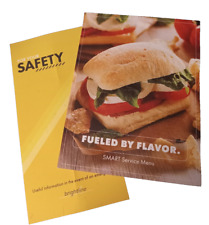 Brightline Safety Card and Menu Set TWO (2) Items Spring 2024 picture