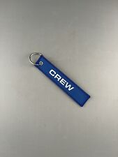 FLIGHT CREW luggage tag Key Chain Pilot Aviation Embroidered Jeppesen picture