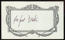 Alfred Drake d1992 signed autograph 3x5 Cut American TV Actor in Tars and Spars picture