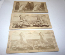3 Rock of Ages The Wreck Cross Stereoscopic Stereoscope Stereoview Card Photo picture