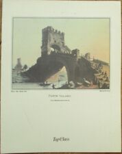 Alitalia Airlines 1980s Top Class Menu Folder, Ponte Salaro Cover Art picture