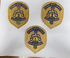 National Safety Council 1, 2 & 3 Year Safe Driver Award Driver Patches •set of 3 picture