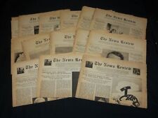 1931-1932 THE NEWS REVIEW NEWSPAPER LOT OF 17 ISSUES - NEW YORK CITY - O 314 picture