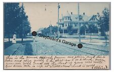 RPPC Distant Trolley Cyanotype MCSHERRYSTOWN PA Adams County Real Photo Postcard picture