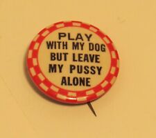 Vintage Women's Rights Pro-choice Pinback Button 1970s Funny  picture
