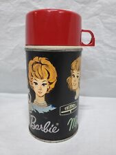 Vintage 1965 Barbie Lunchbox Thermos, Red Head Barbie, Midge & Skipper, Vtg picture