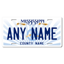 Personalized Mississippi License Plate for Bicycles, Kid's Bikes & Cars Ver 2 picture