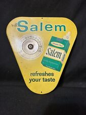 Vintage 1950’s Salem Cigarettes Metal Triangular Thermometer  picture