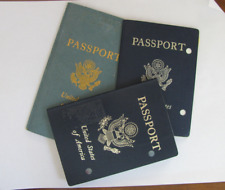 LOT OF 3 EXPIRED US PASSPORTS  Same person 1964 – 2006   World Travel picture